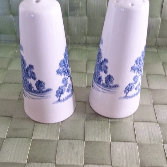 Blue and White Ceramic Salt and Pepper Shakers - Picture 9 of 14
